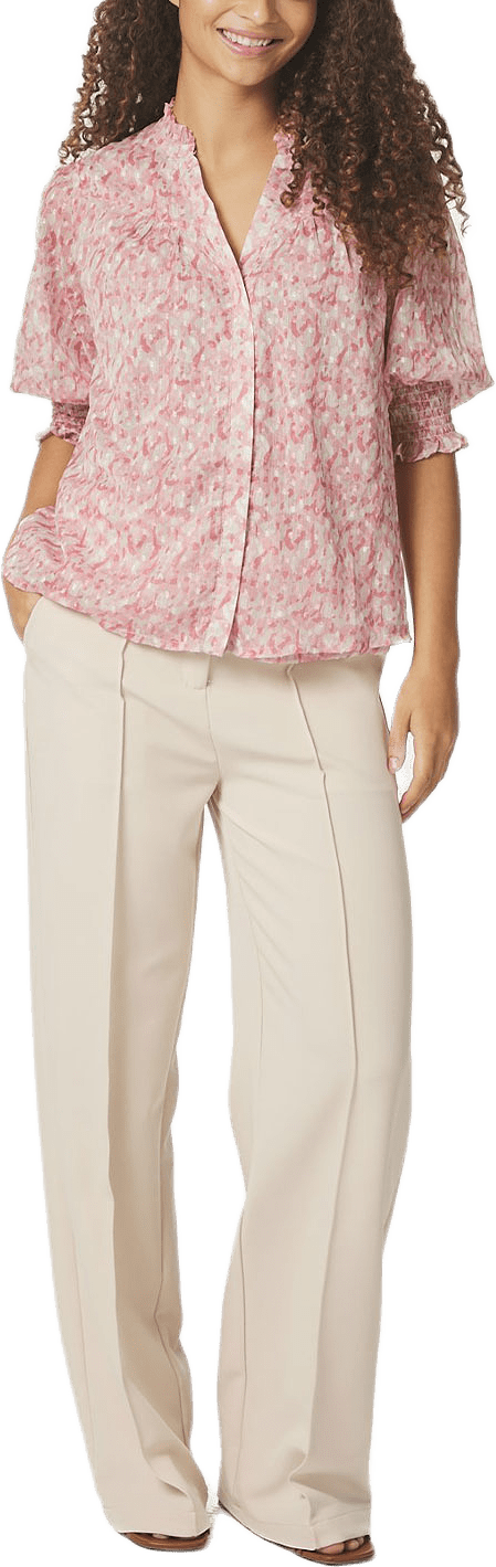 Diana Blurred Blouse, från Neo Noir, i färgen Rose.