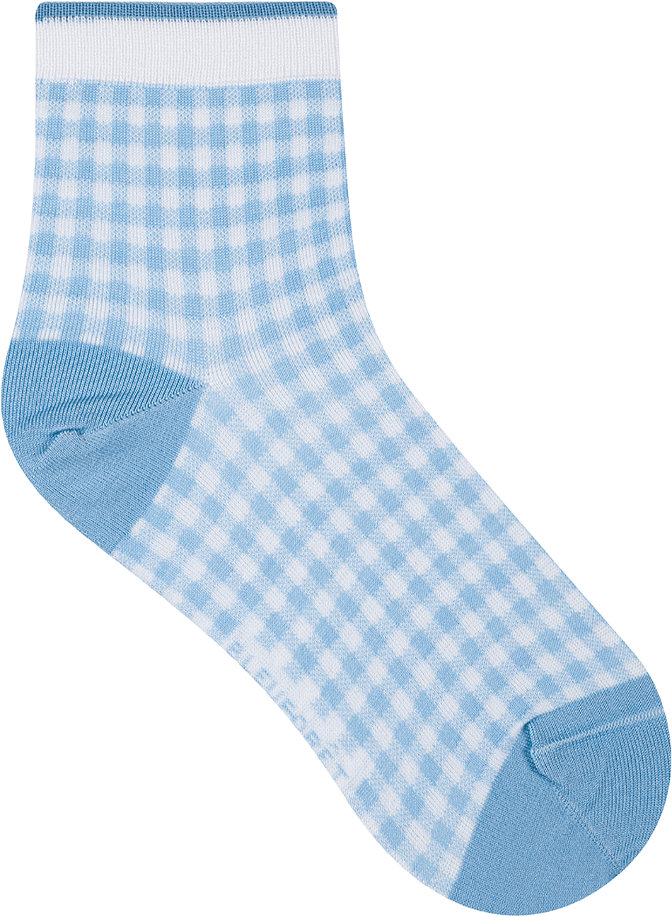 Socka,Vichyrutor, från BleuForêt, i färgen Quartz.