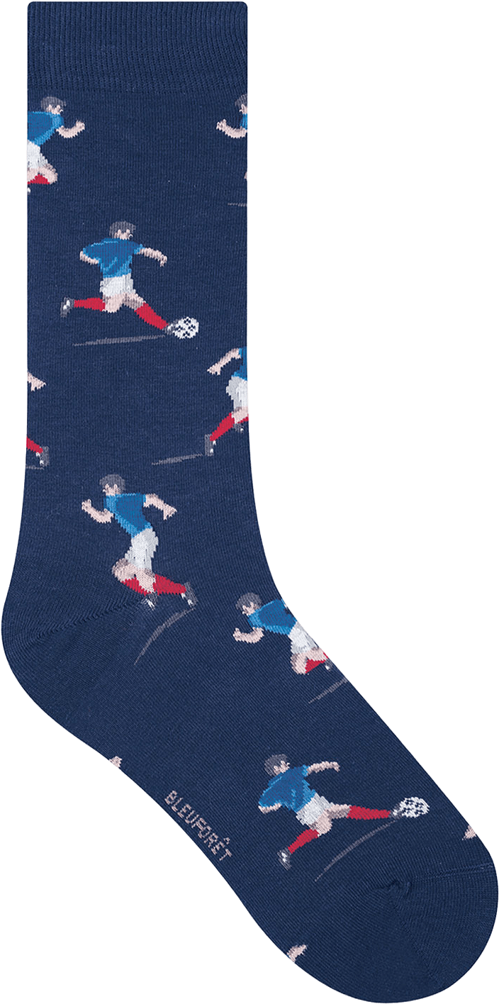 Socka, fotboll, från BleuForêt, i färgen Encre.