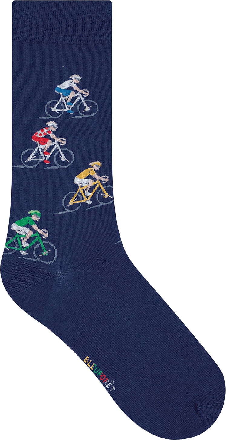 Socka, cykel, från BleuForêt, i färgen Encre.