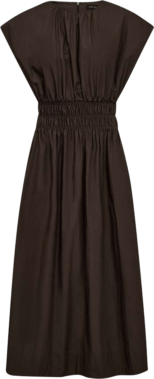 Copenhagen Muse DRESS CMCRIPS-DRESS, från CPH Muse, i färgen Mulch.