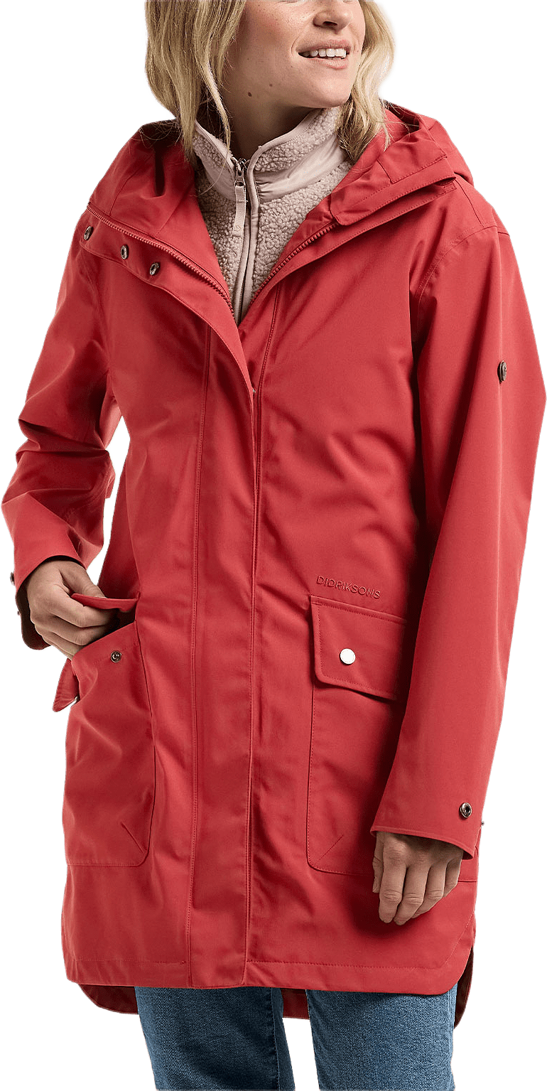 Gwen Parka, från Didriksons, i färgen Spring Red.
