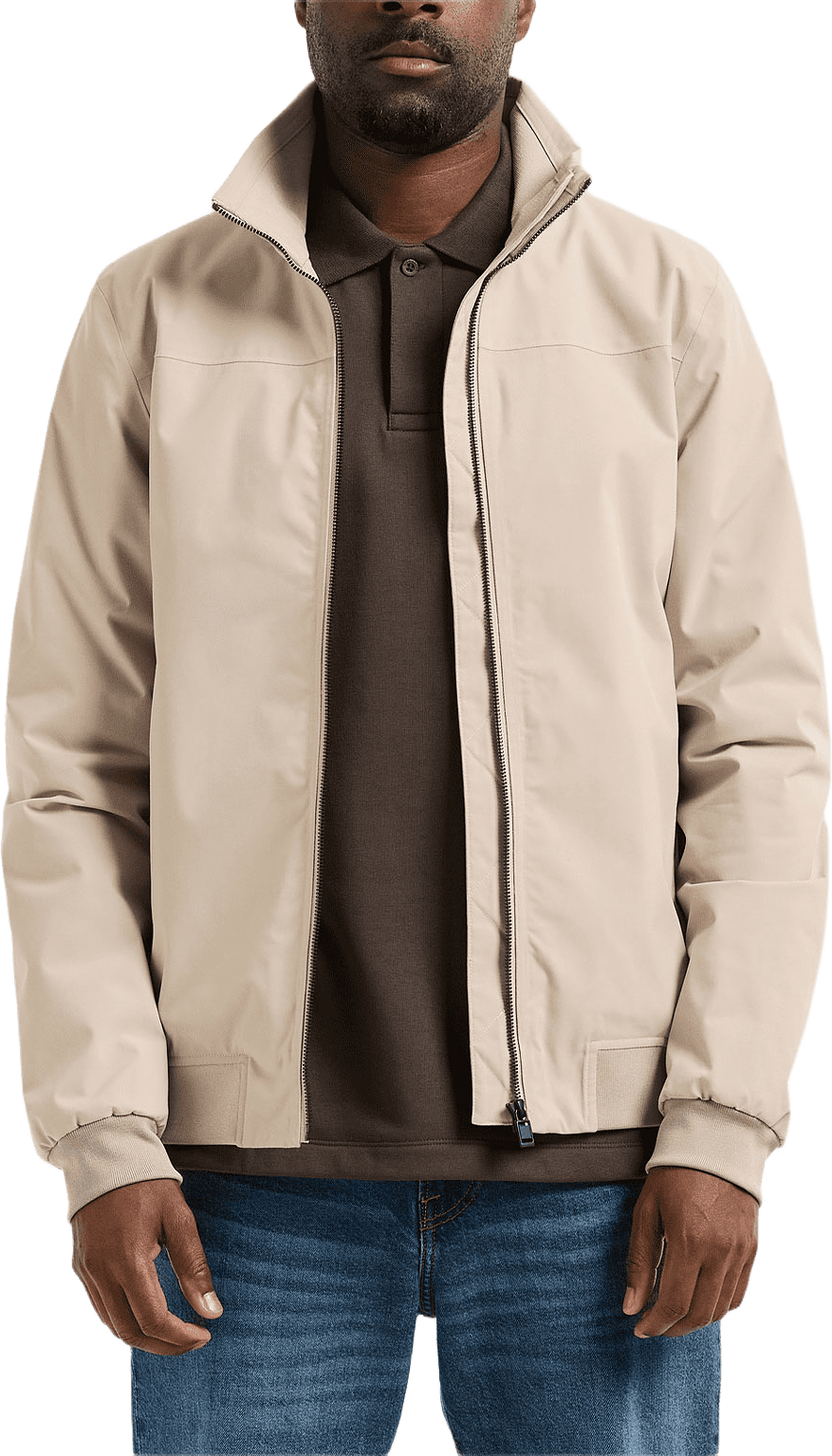 Alvin Jacket, från Didriksons, i färgen Clay Beige.