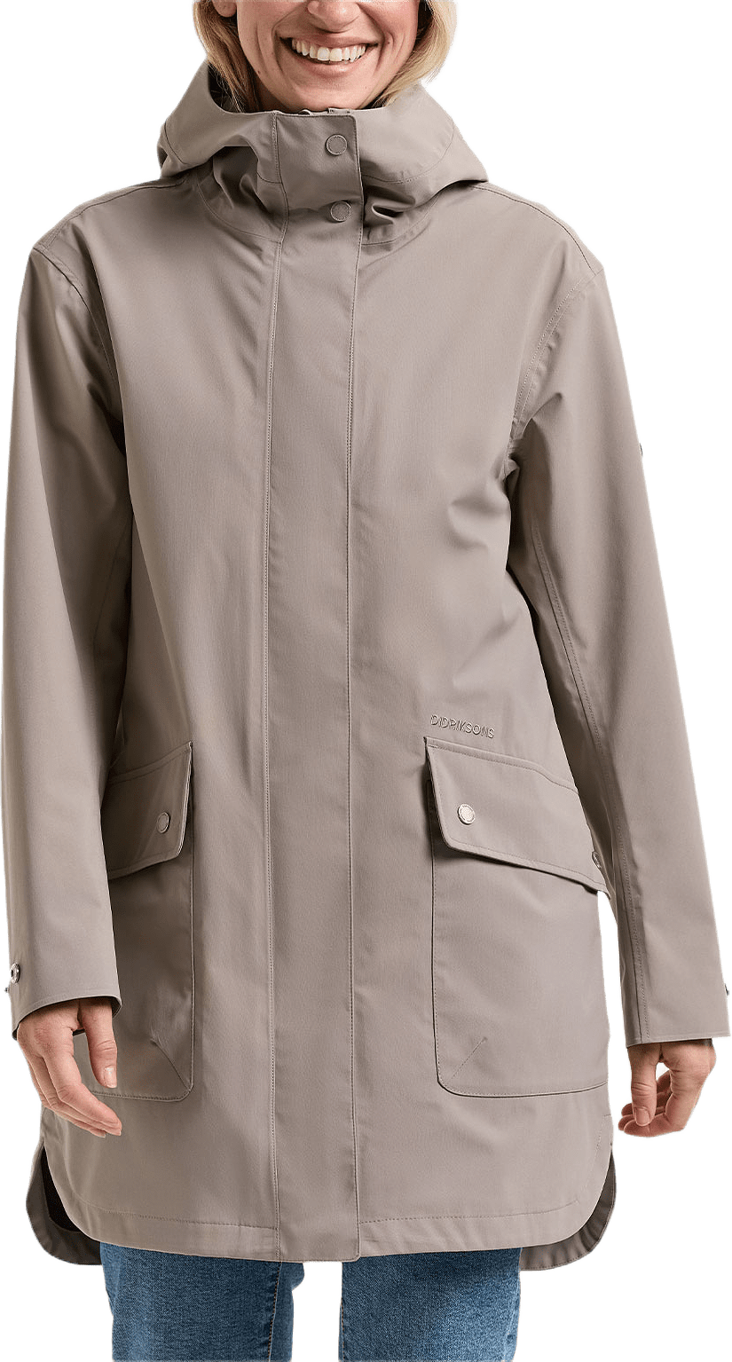 Gwen Parka, från Didriksons, i färgen Ash Brown.