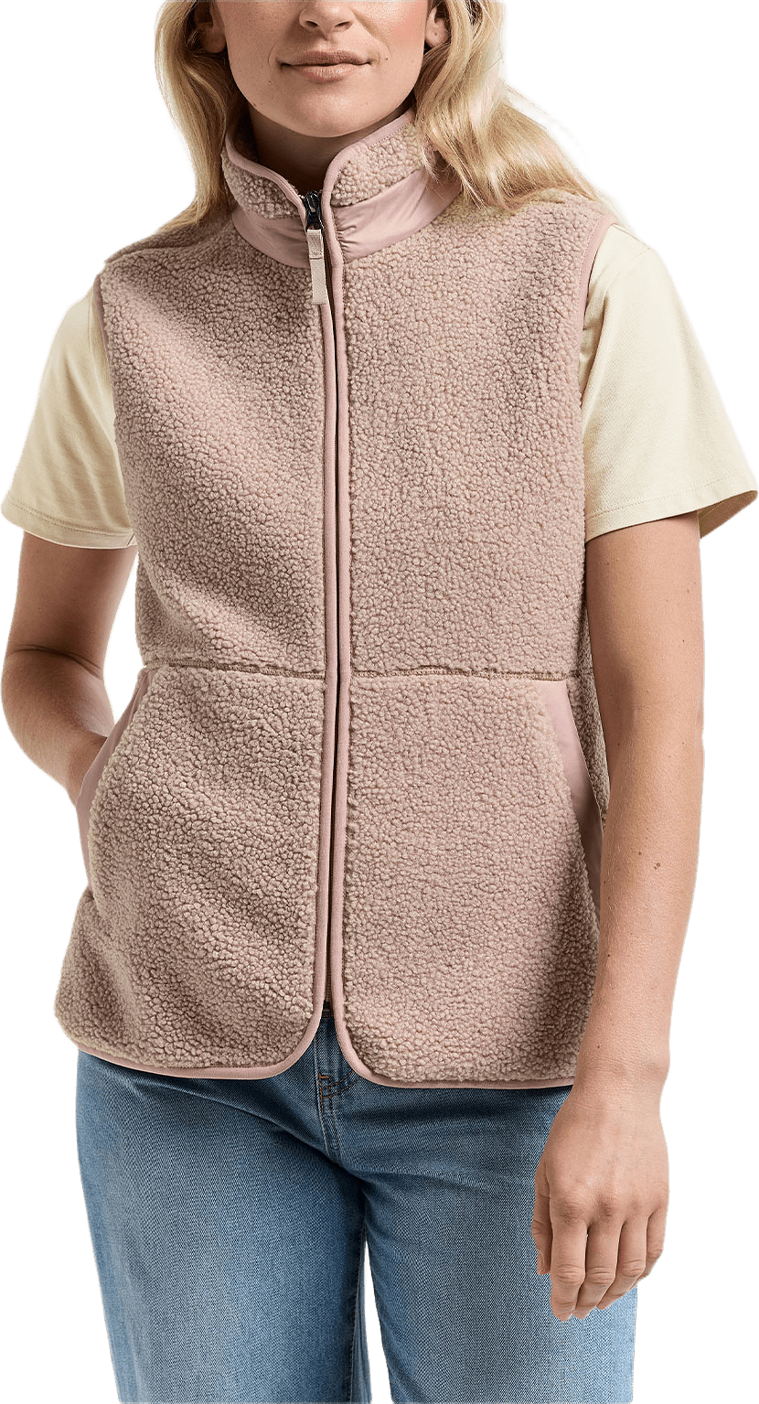 Siv Vest, från Didriksons, i färgen Vintage Pink.