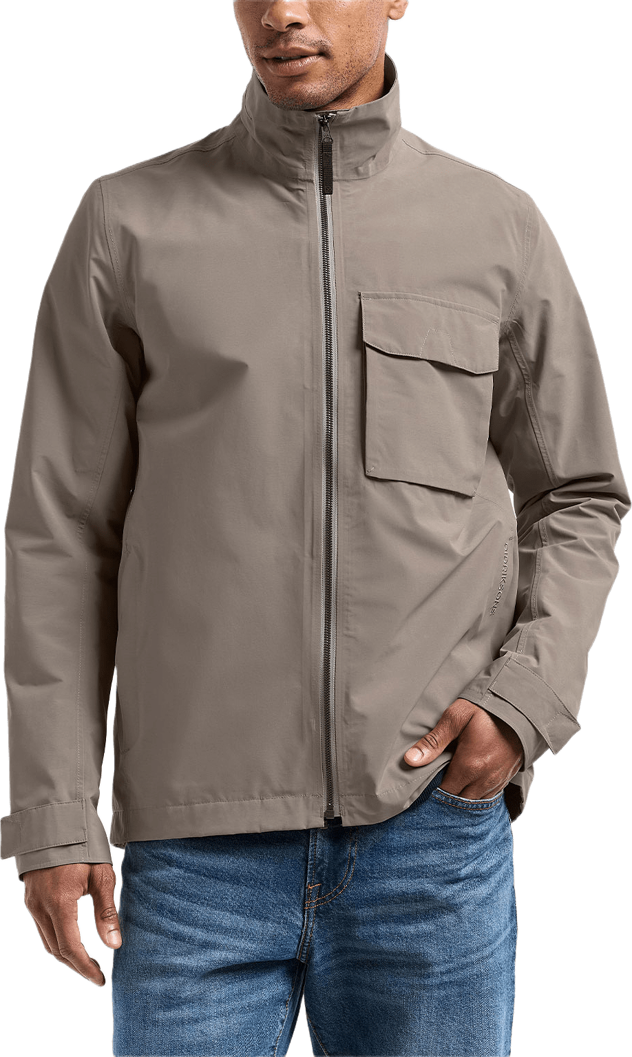 Tyler Jacket, från Didriksons, i färgen Ash Brown.