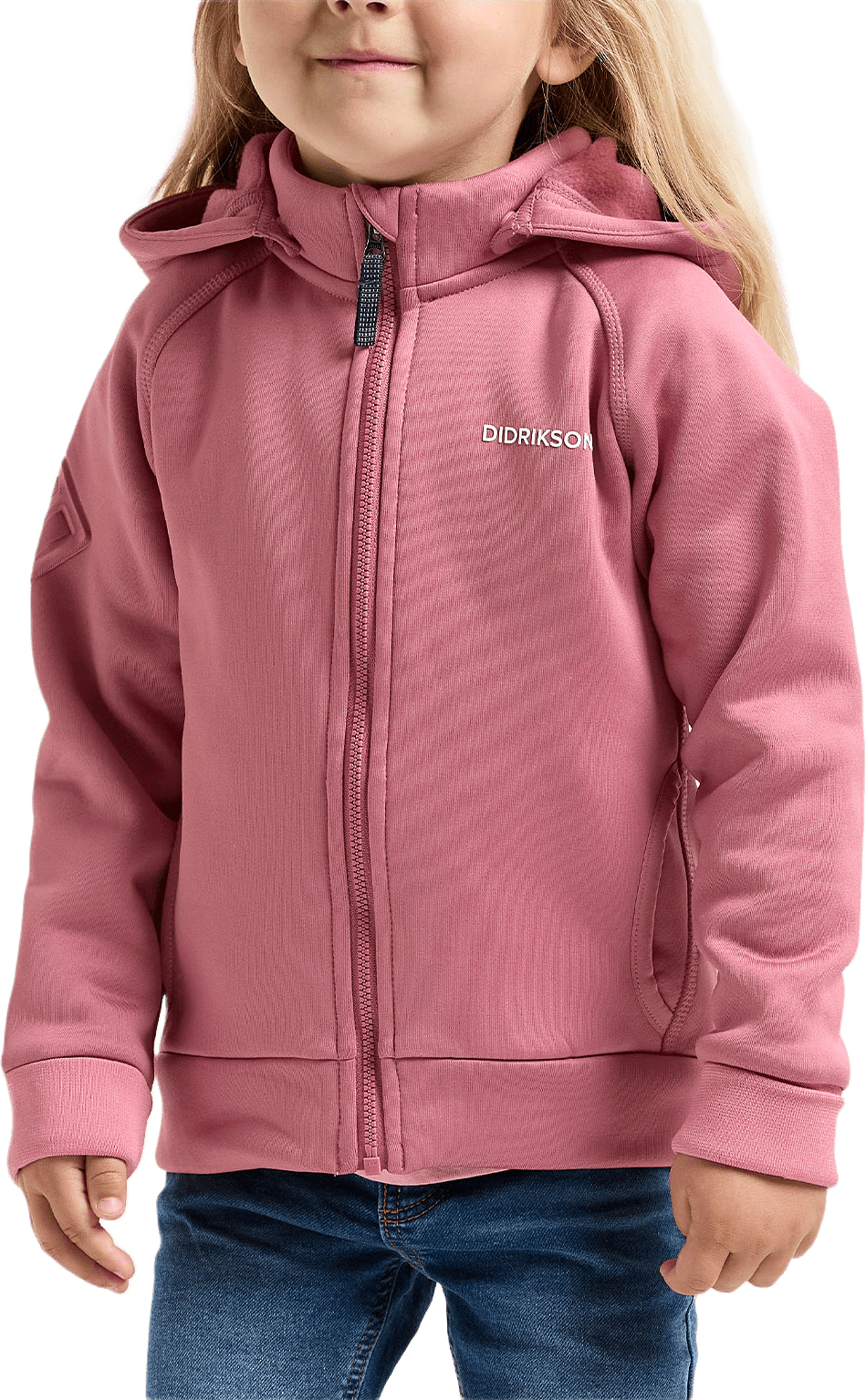 Siljan Fullzip, från Didriksons, i färgen Heather Pink.