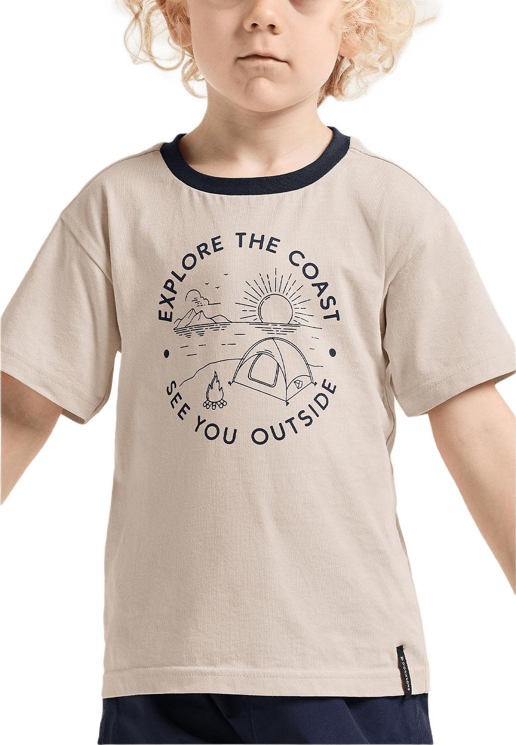 Mynta T-shirt, från Didriksons, i färgen Sand Beige.