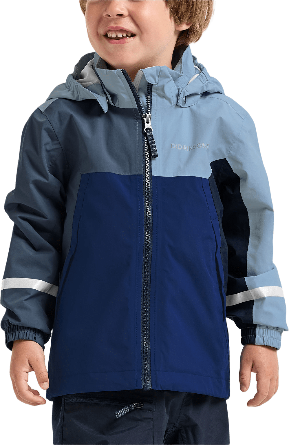 Pilvi Jacket, från Didriksons, i färgen Blue Fog.