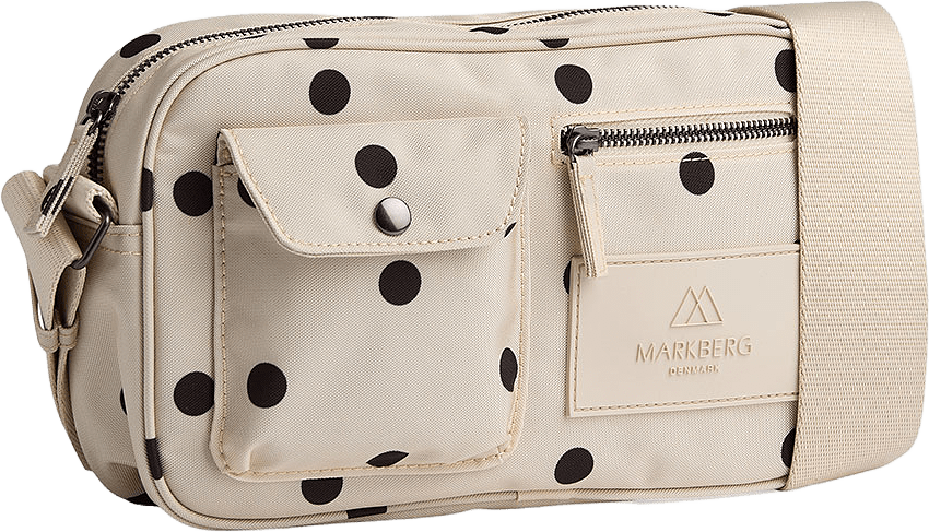 DarlaMBG Monochrome Bag, från Markberg, i färgen Polka Dot, Creme.