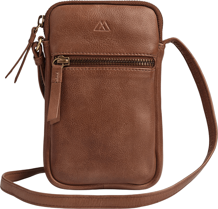 River Mini Crossbody Bag Soft vintage, från Markberg, i färgen Cognac W/Br. Gold.