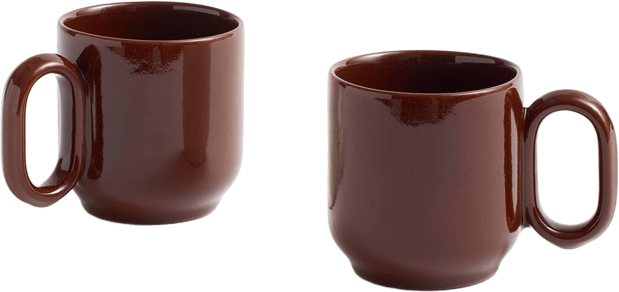 Barro Cup Set of 2, från HAY, i färgen Burgundy.