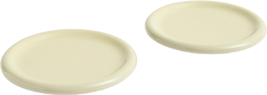 Barro Plate Set of 2, från HAY, i färgen Pistachio.