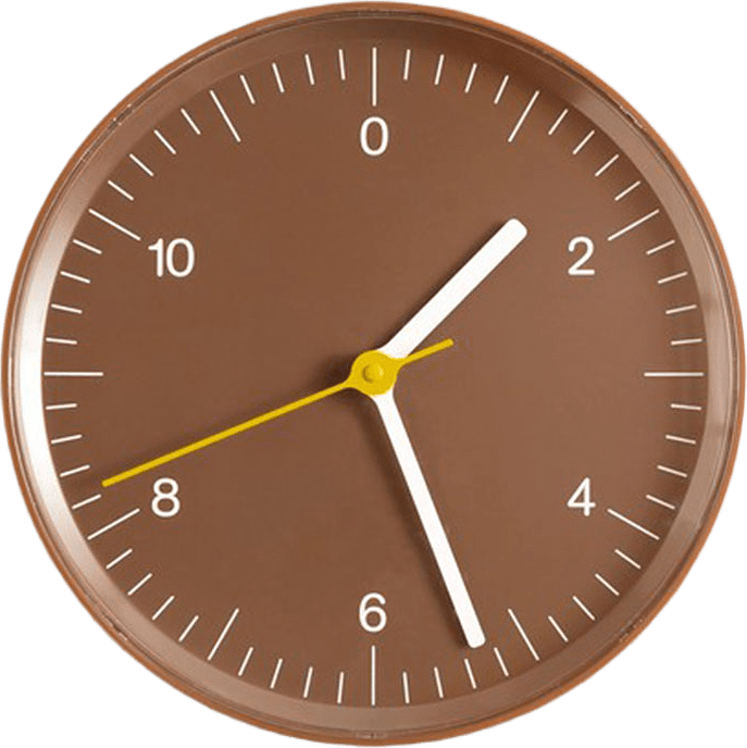 Wall Clock, från HAY, i färgen Brown.