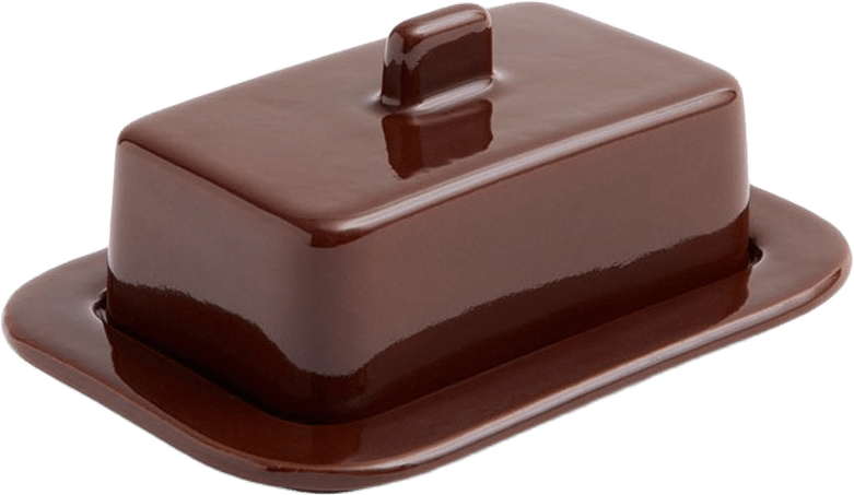 Barro Butter Dish Burgundy, från HAY, i färgen Burgundy.