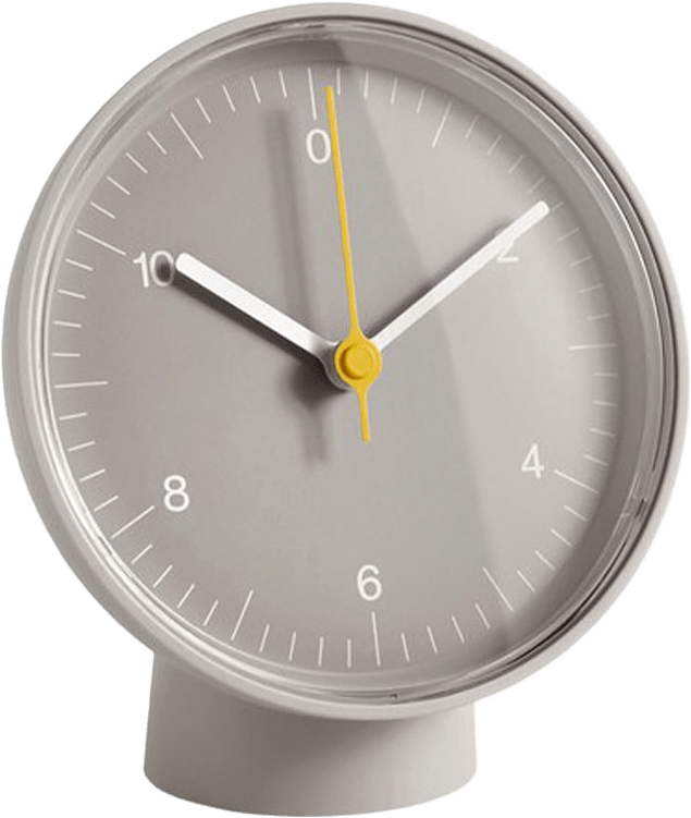 Table Clock, från HAY, i färgen Grey.