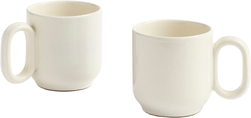 Barro Cup Set of 2, från HAY, i färgen Off-white.