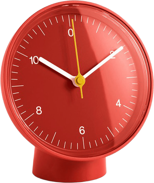 Table Clock, från HAY, i färgen Red.