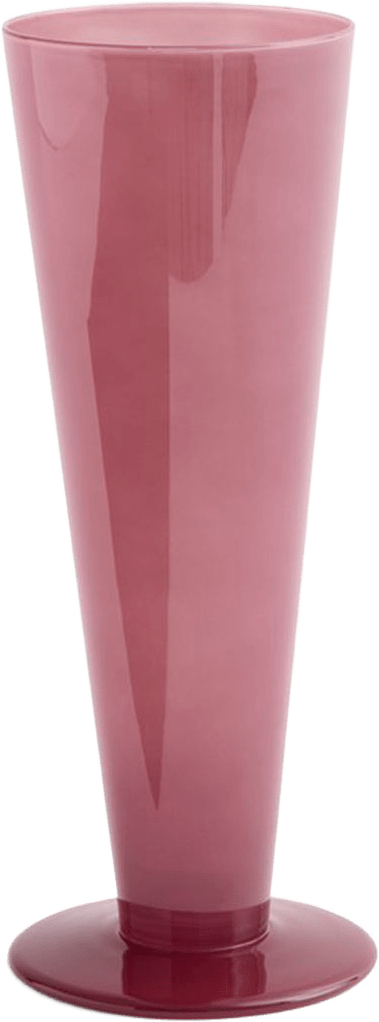 Conical Vase Medium, från HAY, i färgen Rose And Dark Red.