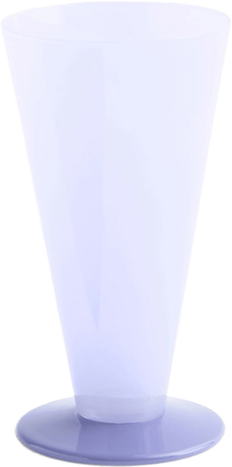 Conical Vase Small, från HAY, i färgen Light Blue And Lavender Blue.