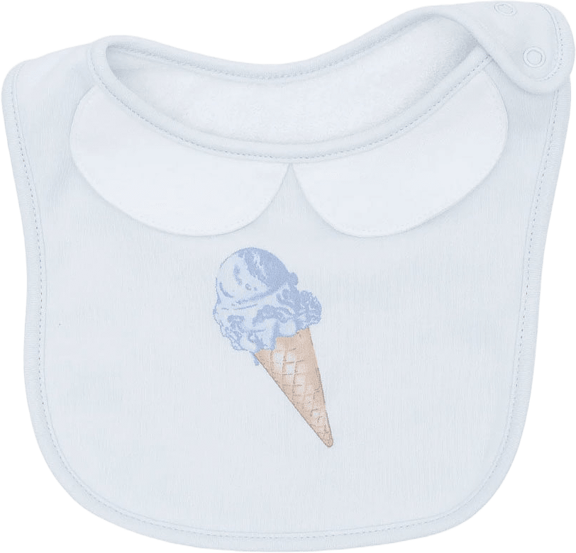 Ice Cream Collar Bib, från Livly, i färgen Blue.
