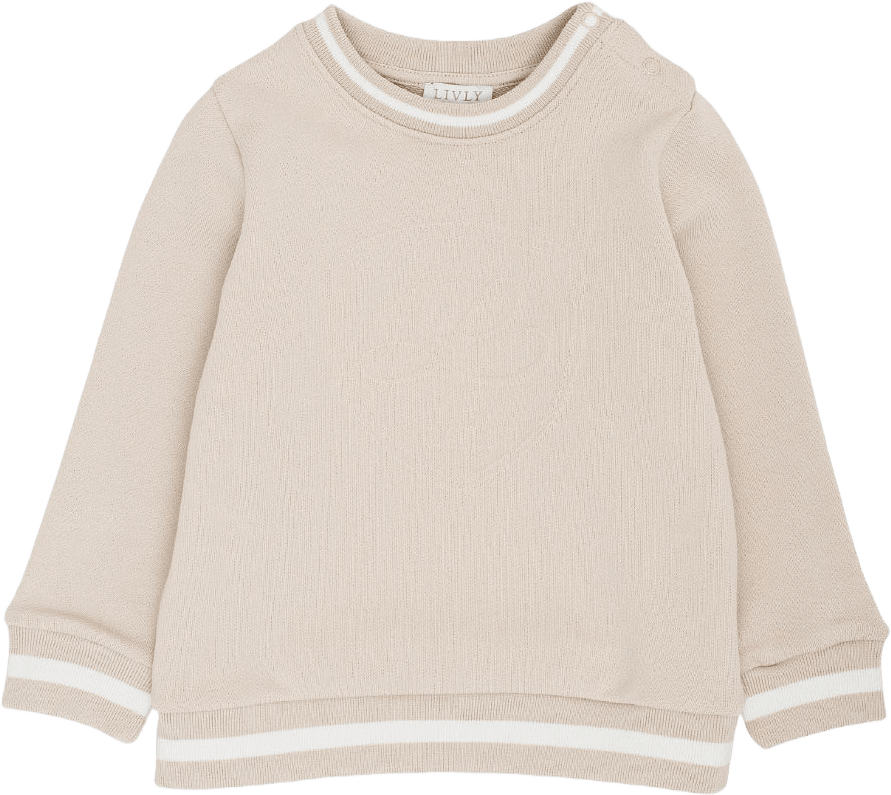 Varsity Sweatshirt, från Livly, i färgen Beige.