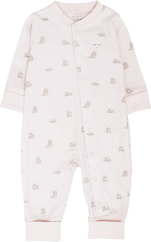 Snuggle Bunny Marley Overall, från Livly, i färgen Pink.