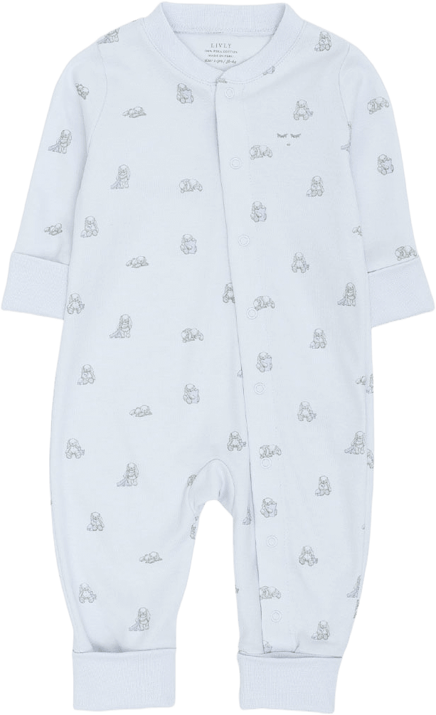 Snuggle Bunny Marley Overall, från Livly, i färgen Blue.