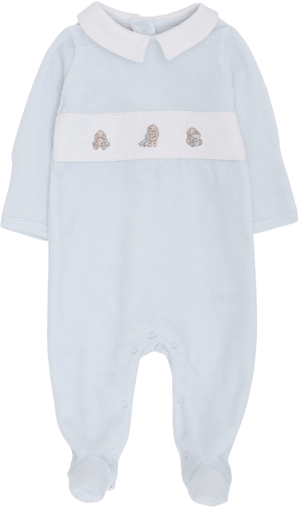 Snuggle Bunny Marley Aubrey Footie, från Livly, i färgen Blue.
