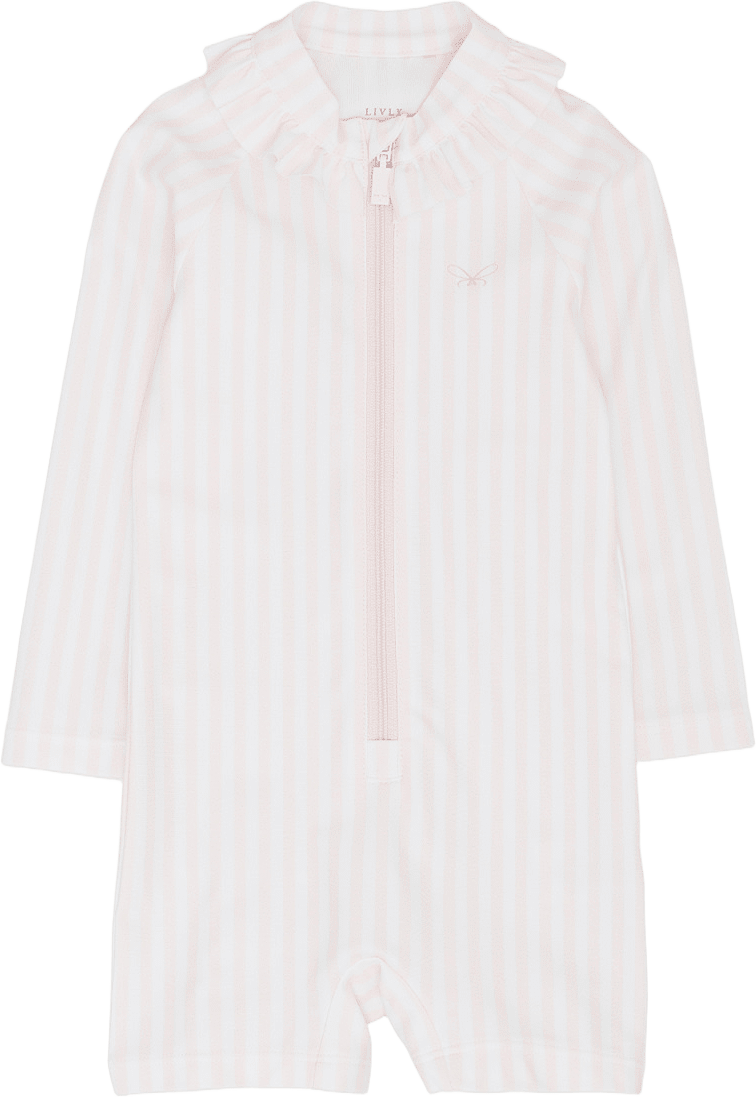 Stripes Sara Swimsuit, från Livly, i färgen Baby Pink.