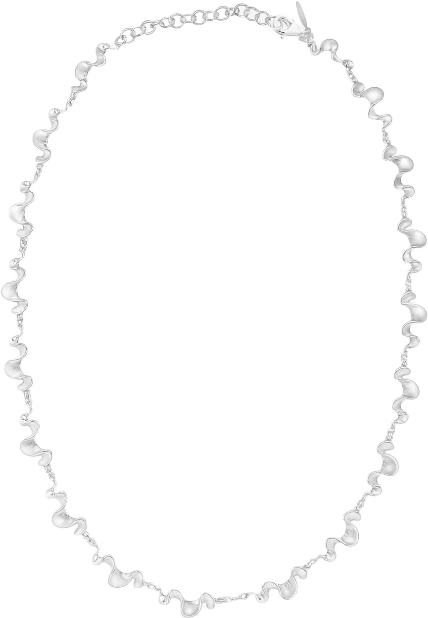 Water Flow small full necklace, från Drakenberg Sjölin, i färgen Silver.