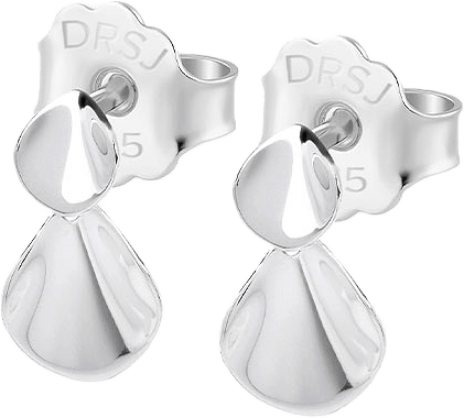 Hortensia drop studs, från Drakenberg Sjölin, i färgen Silver.