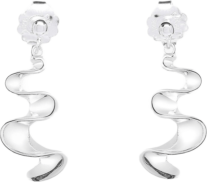 Water Flow small earrings, från Drakenberg Sjölin, i färgen Silver.