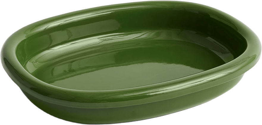 Barro Oval Dish Large Green, från HAY, i färgen Green.