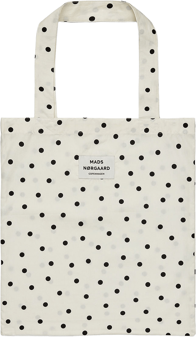 Sacky Atoma Dot Bag, från Mads Nørgaard, i färgen Dot Aop Vanilla Ice.