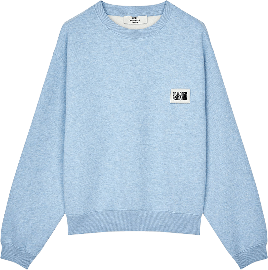 Standard Taylor Sweatshirt, från Mads Nørgaard, i färgen Light Blue Melange.