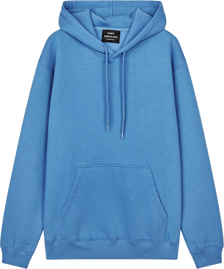 Standard Hoodie Logo Sweat FAV, från Mads Nørgaard, i färgen Riviera.