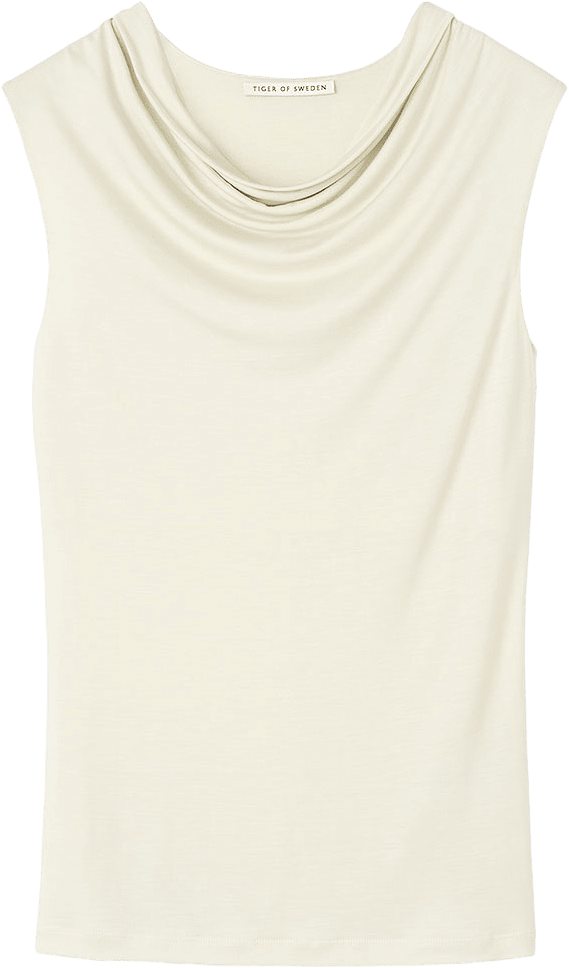 Jela Cowl-Neck Topp, från Tiger of Sweden, i färgen Alabaster.