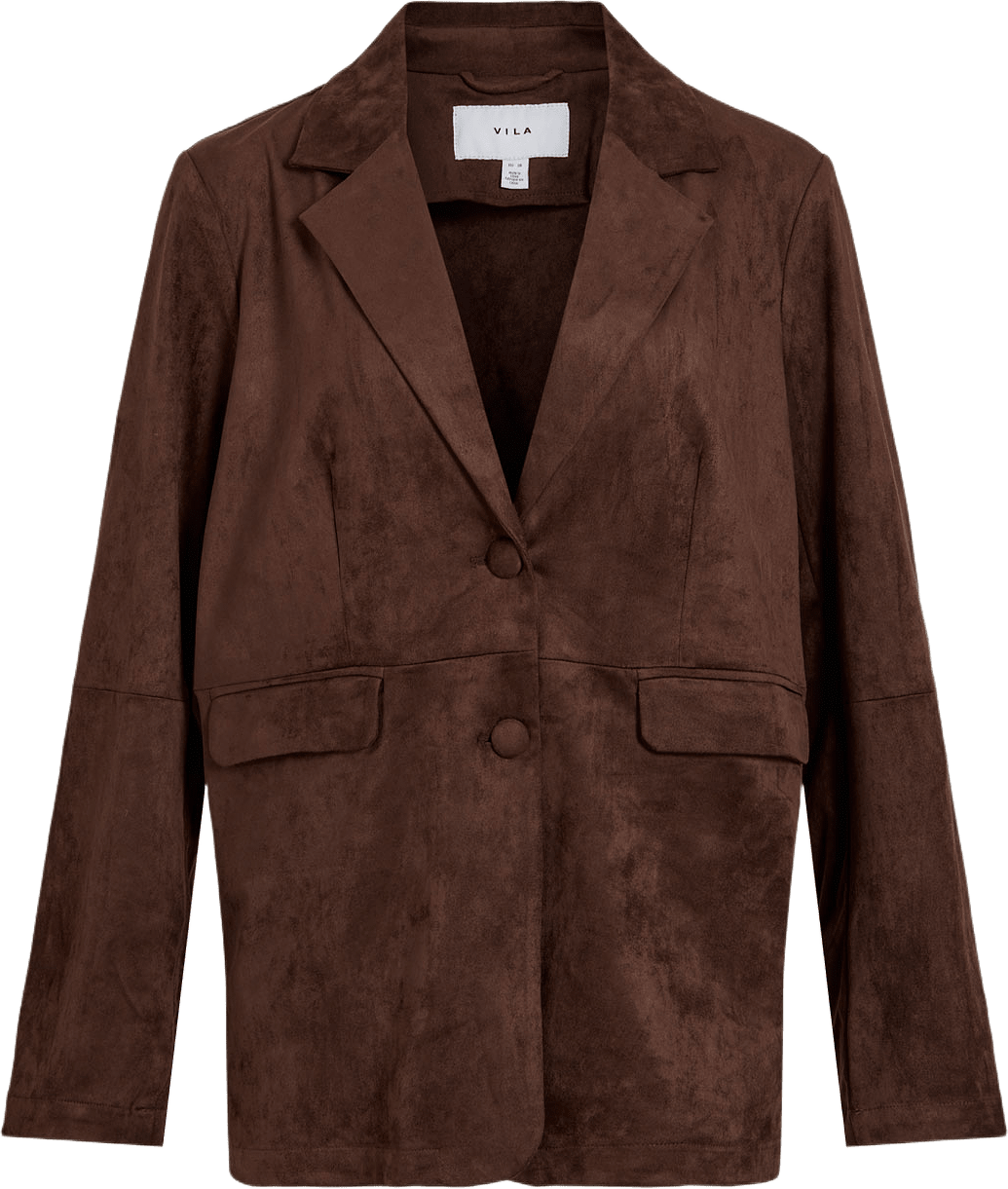 Loose Blazer Vihena, från Vila, i färgen Coffee Bean.
