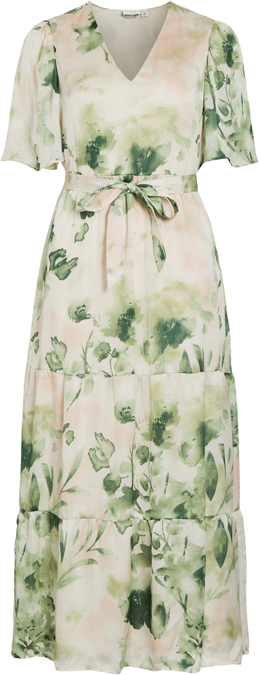 Ankle Dress Vimolina, från Vila, i färgen Birch Molina.