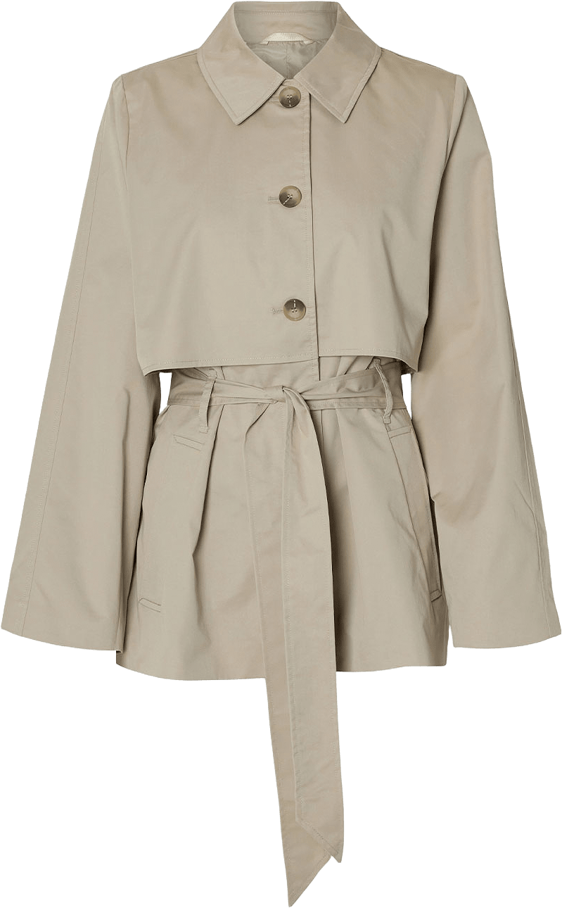 SLFBELLI TRENCHCOAT, från Selected Femme, i färgen pure cashmere.