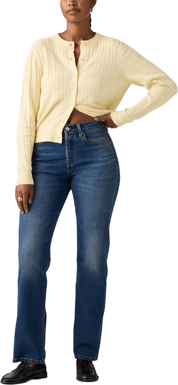 501® Curve Lightweight Jeans, från Levi's, i färgen Dark Indigo - Worn In.