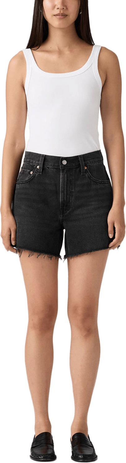 Ribcage Shorts, från Levi's, i färgen Blacks.