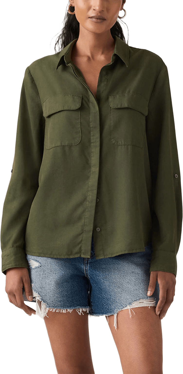 Elaine Utility Shirt, från Levi's, i färgen Greens.