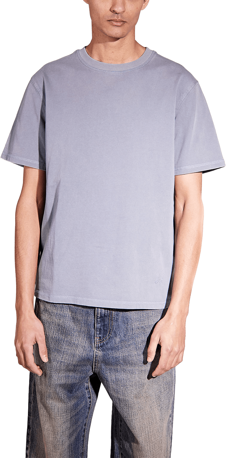 bt' T-Shirt, från Brixtol Textiles, i färgen Dusty Blue.