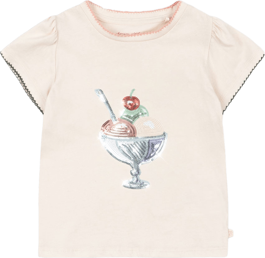 FAMO PUFF TEE GOTS, från Konges Sløjd, i färgen Buttercream.