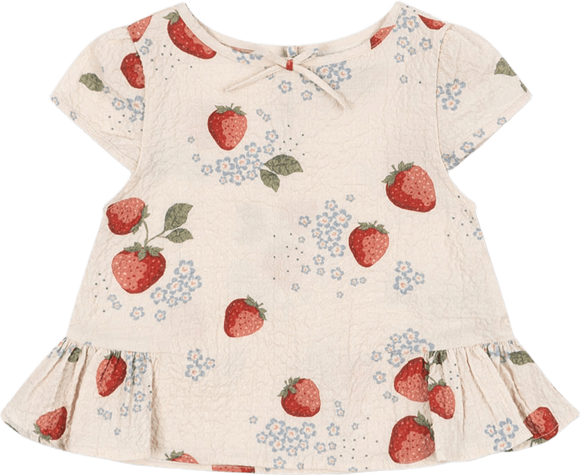 AVA SS TOP GOTS, från Konges Sløjd, i färgen Marmelade Sun.