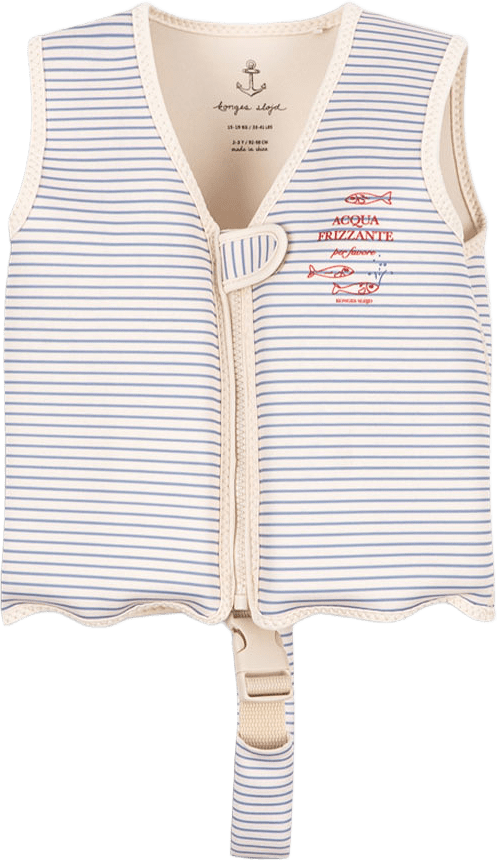 ELLIS SWIM VEST, från Konges Sløjd, i färgen Stripe Bluie.