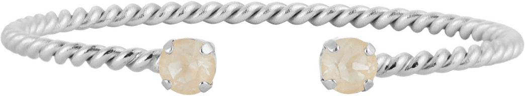 MINI TWISTED BRACELET, från Caroline Svedbom, i färgen Rhodium.