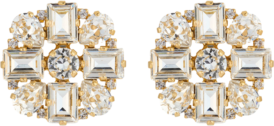 DIORA STATEMENT EARRINGS, från Caroline Svedbom, i färgen Gold.